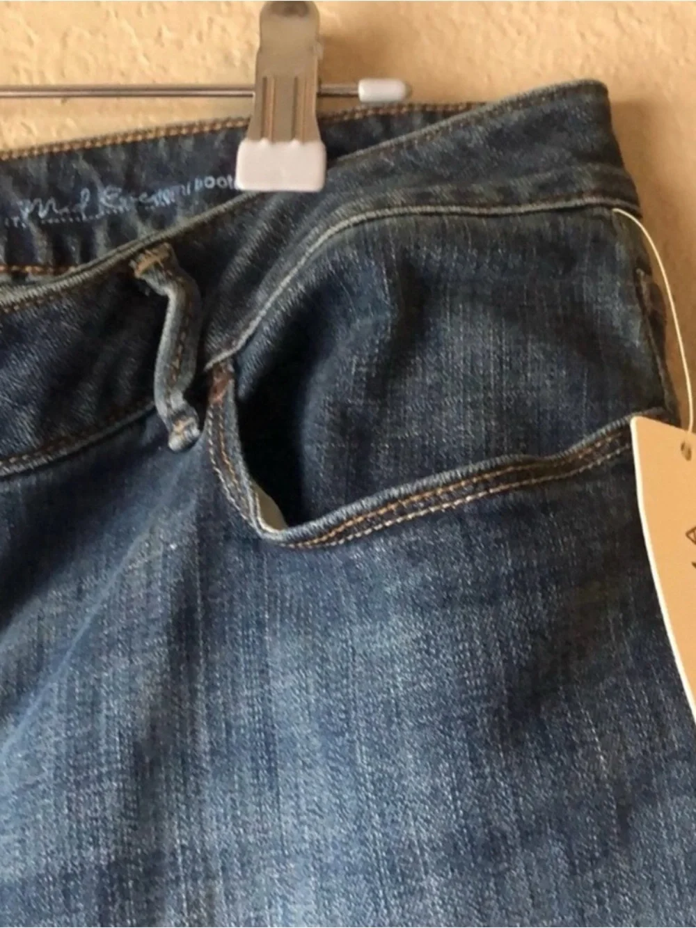 New Sonoma Jeans Women’s Casual Mid Rise Demi Bootcut Denim Blue Jeans Size 16